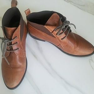 Topshop Brown Desert Ankle Boots